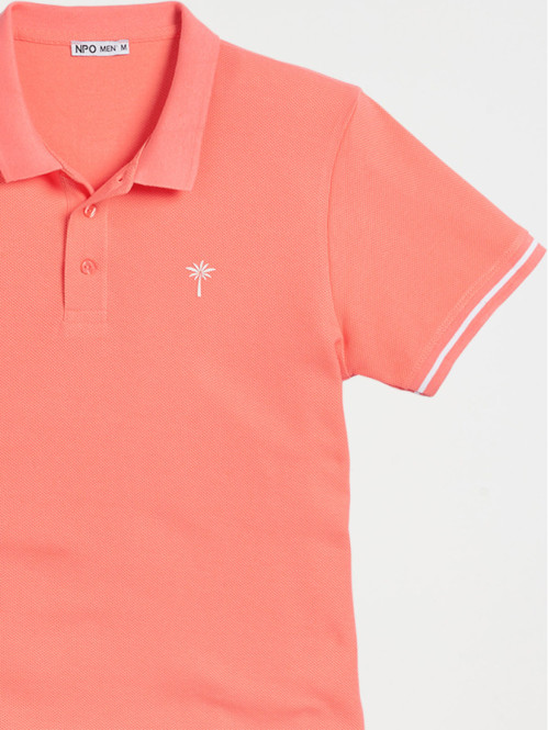 Polo summer pink homme 100% coton