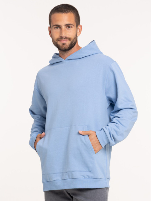 Sweat à capuche sky blue homme
