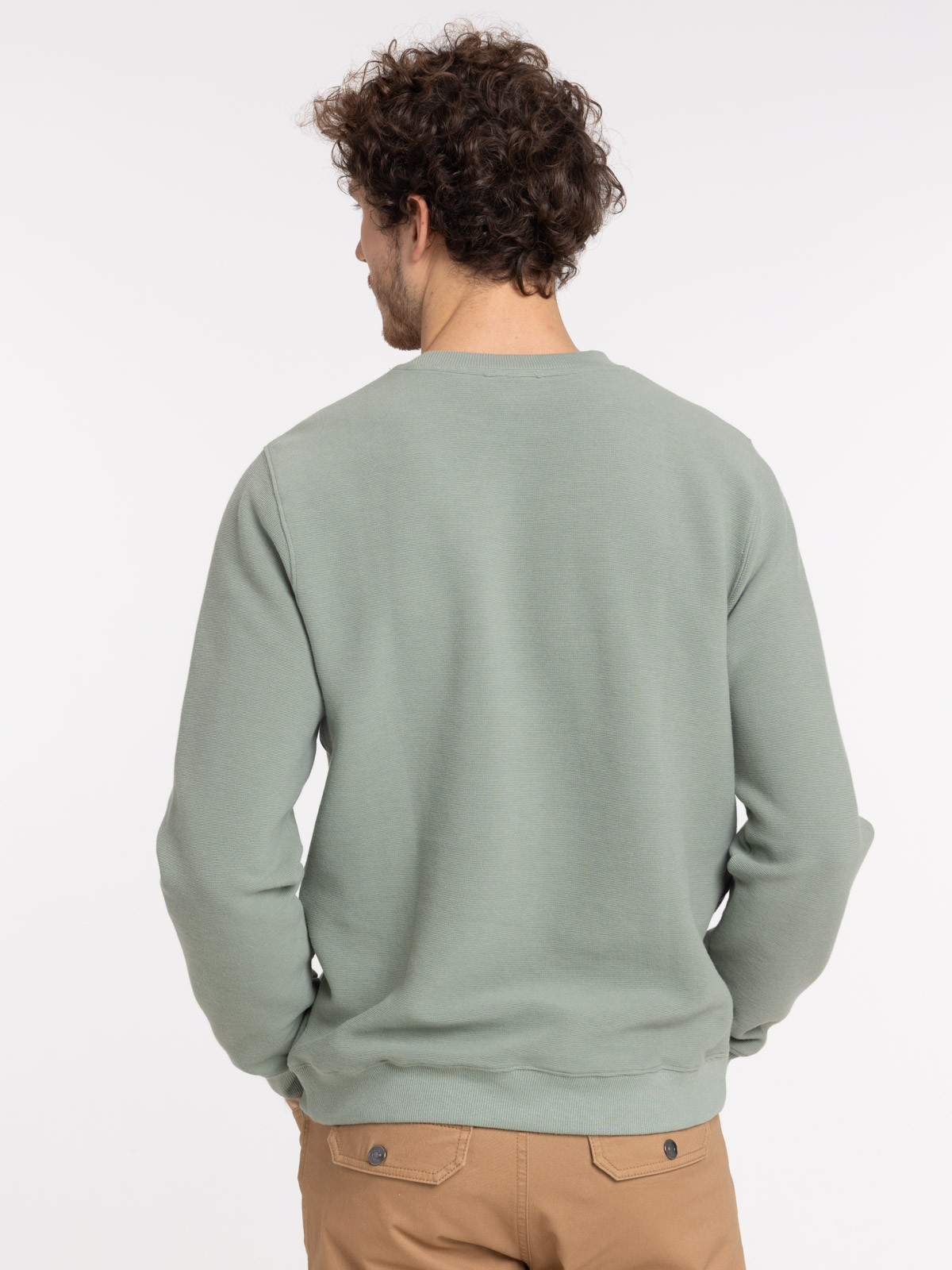 Sweat glaise col rond homme