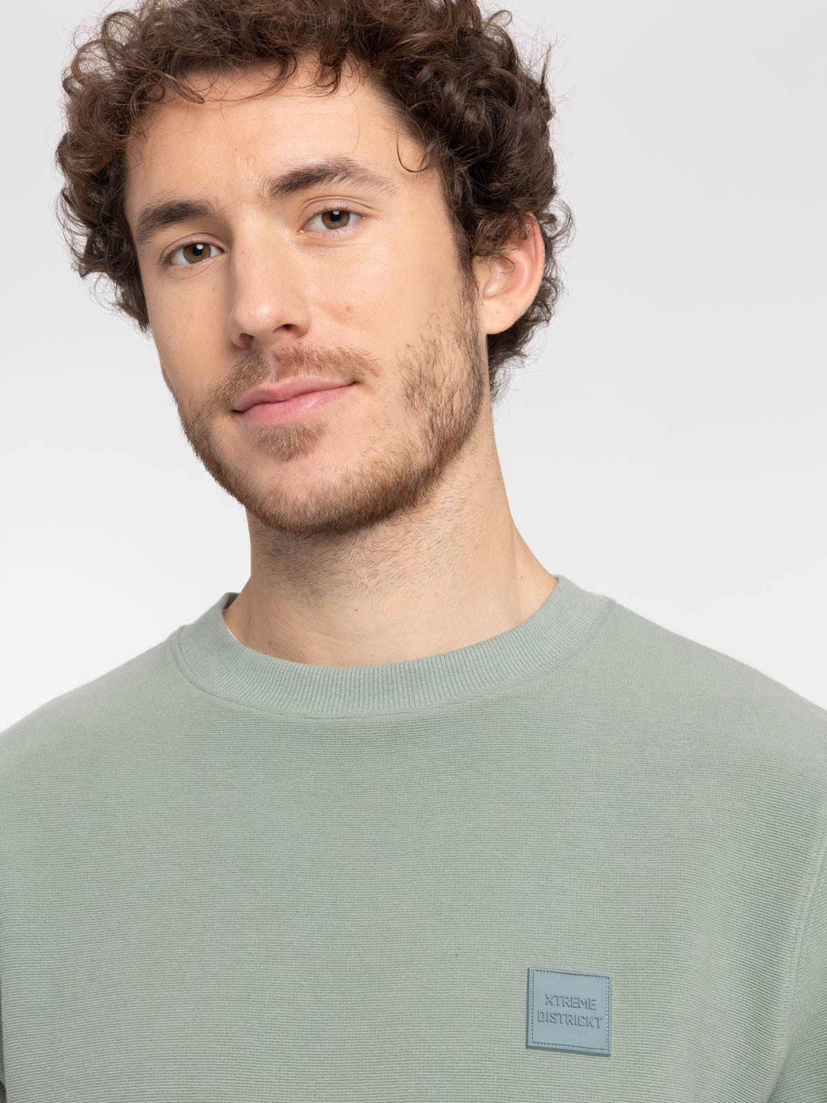 Sweat glaise col rond homme