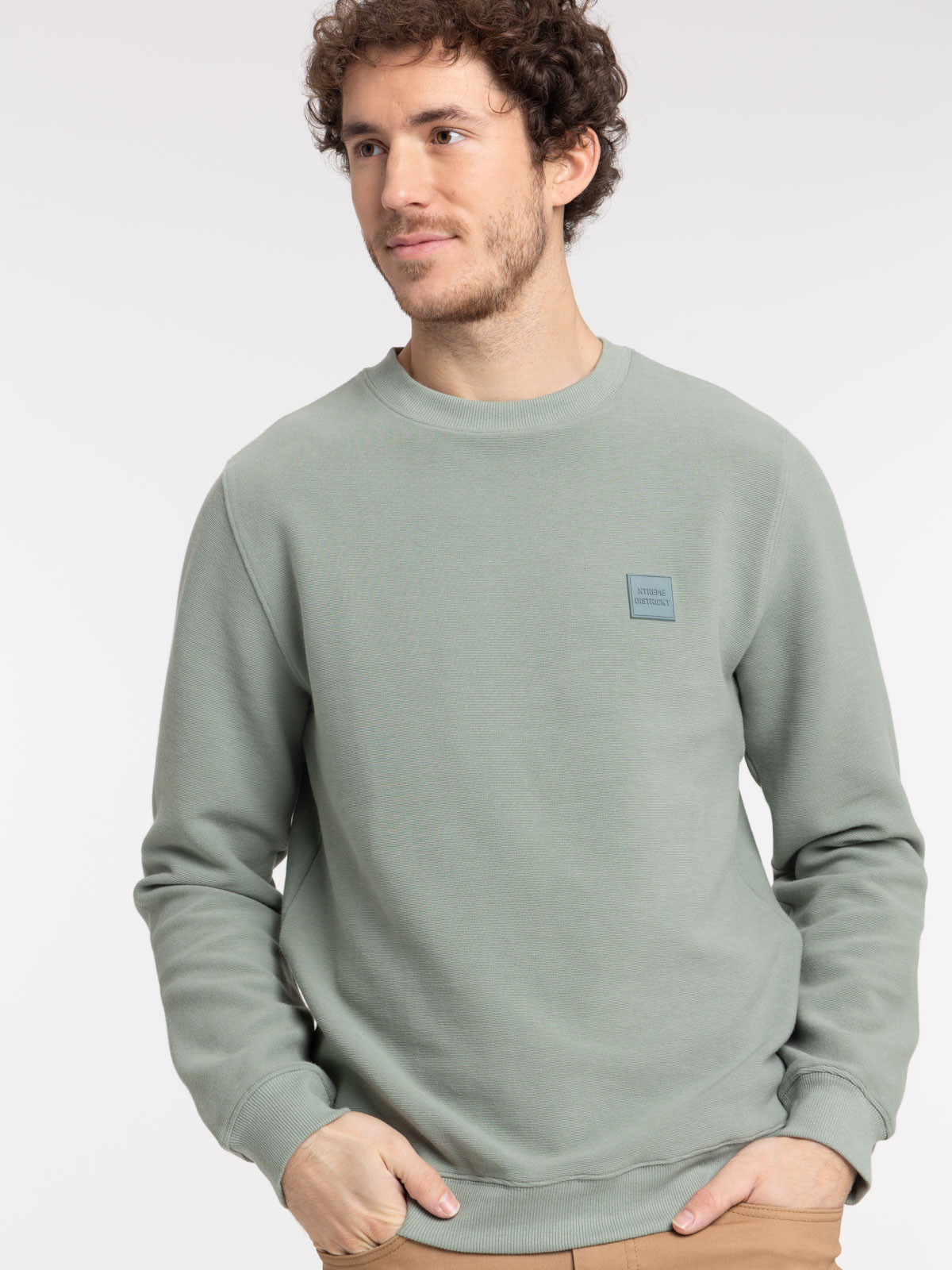 Sweat glaise col rond homme