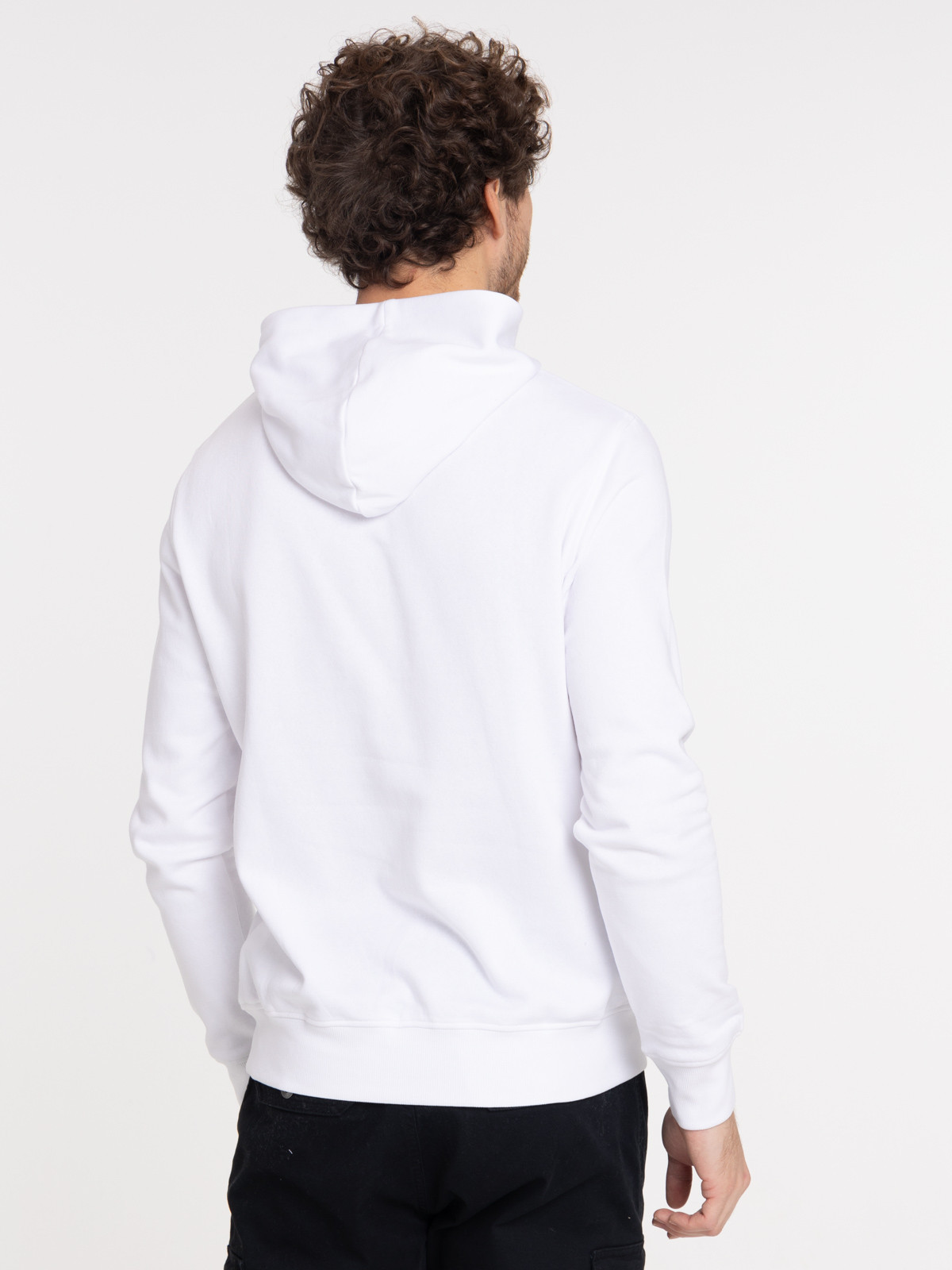 Sweat à capuche blanc homme