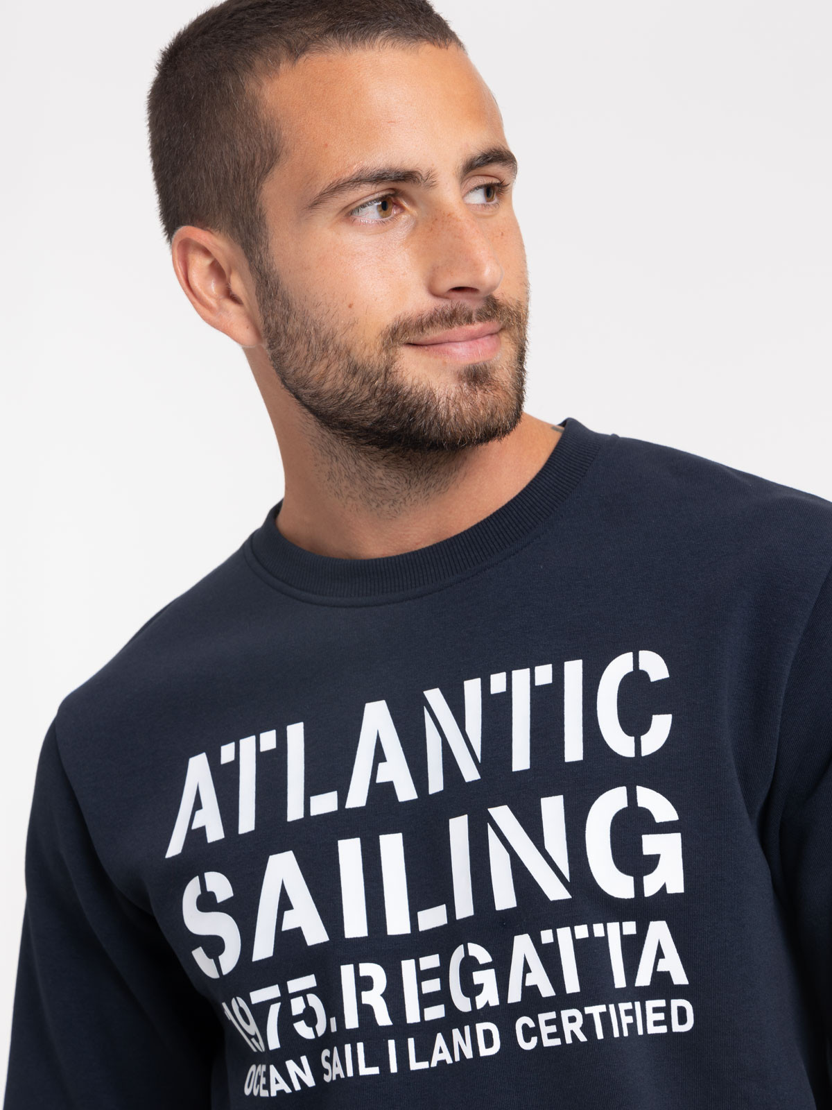 Sweat imprimé col rond homme