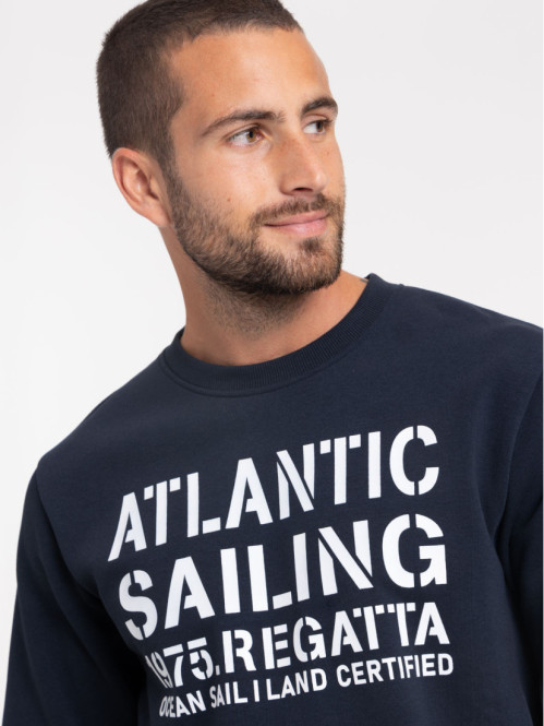 Sweat imprimé col rond homme