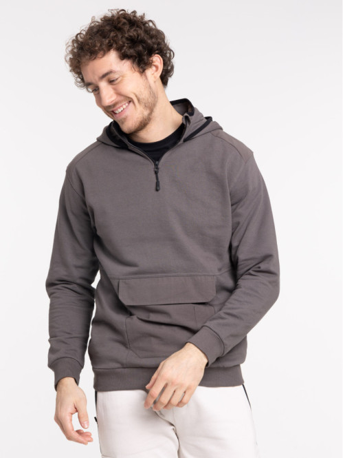 Sweat à capuche gunmetal homme Sweat à capuche gunmetal homme