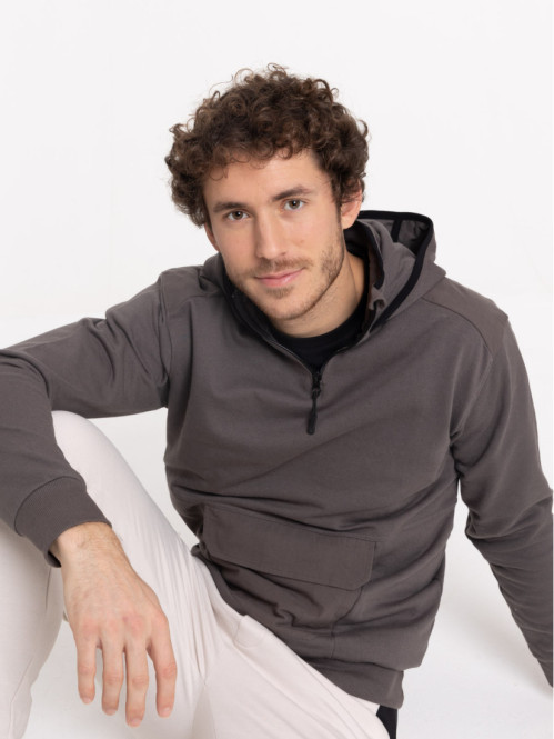 Sweat à capuche gunmetal homme Sweat à capuche gunmetal homme