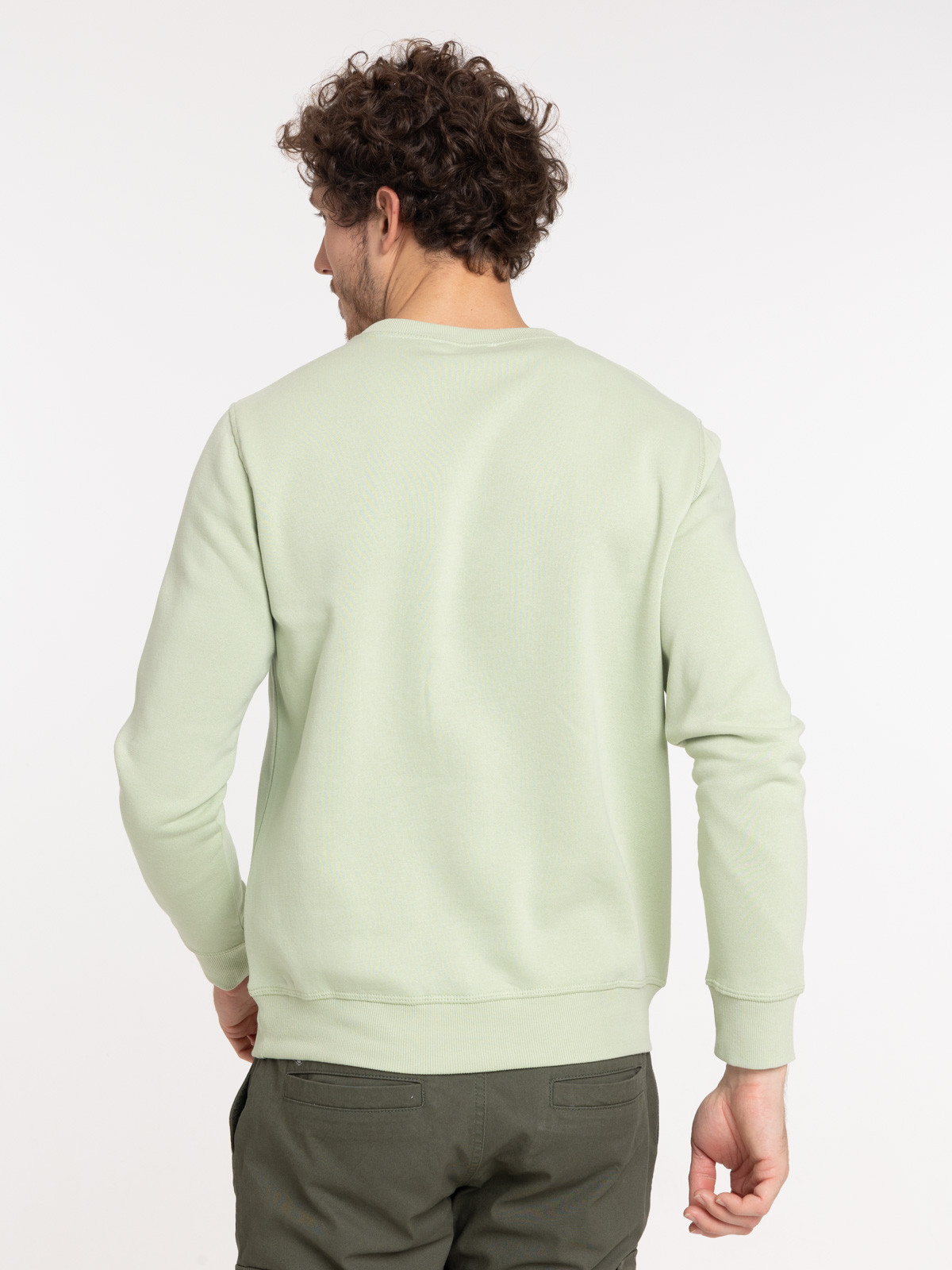 Sweat col rond smoothie green homme