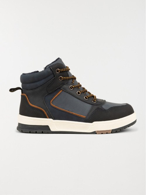 Baskets montantes garçon navy (31-35)