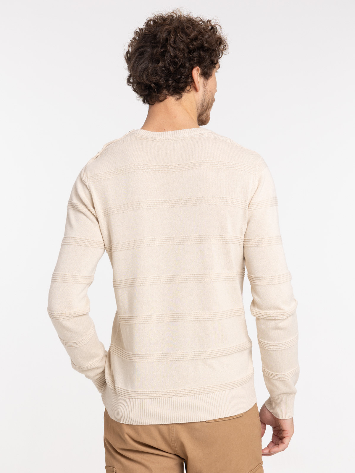 Pull homme coloris craie foncé