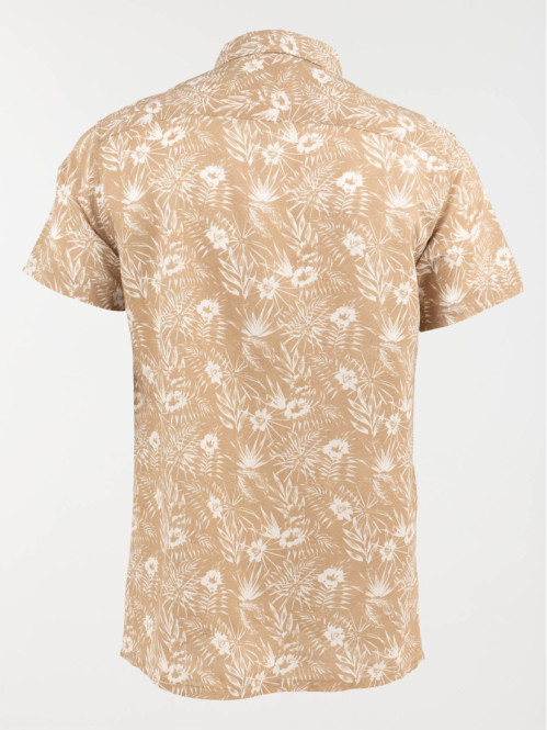 Chemisette imprimée palmier homme Chemisette imprimée palmier homme
