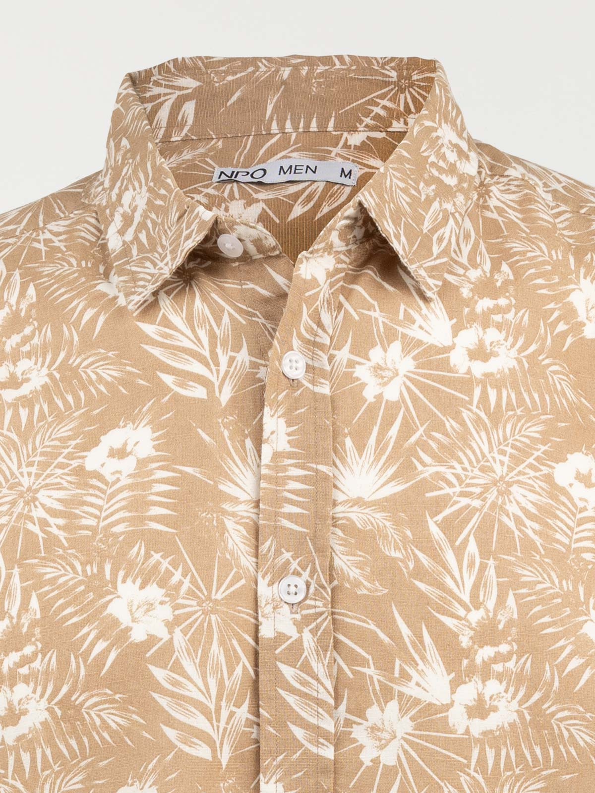 Chemisette imprimée palmier homme Chemisette imprimée palmier homme