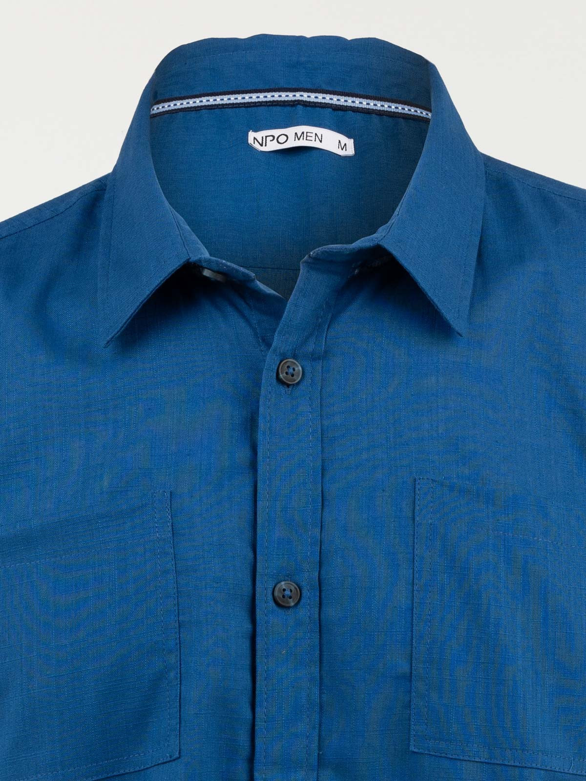 Chemisette bleu franc homme