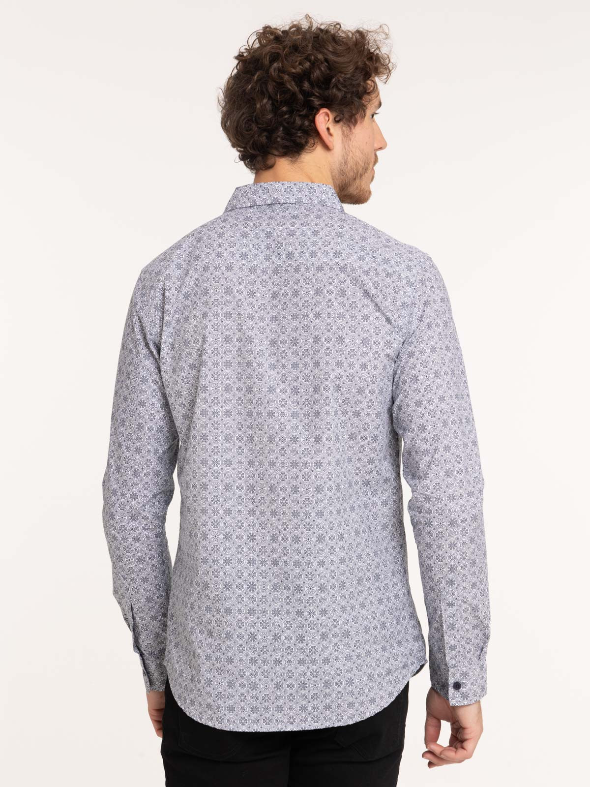 Chemise imprimée graphique homme