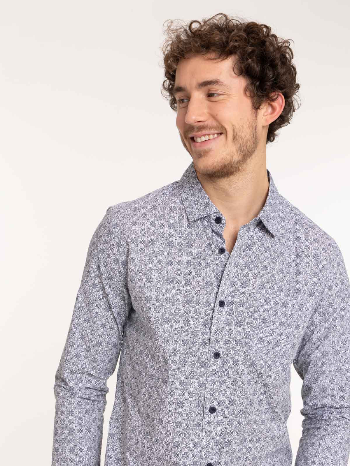Chemise imprimée graphique homme