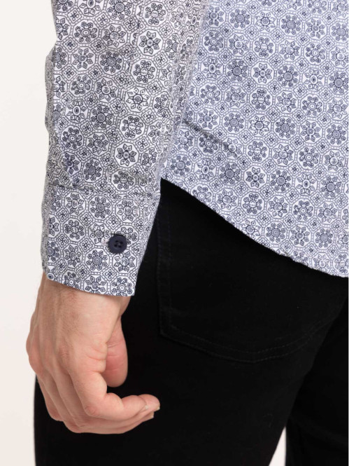 Chemise imprimée graphique homme