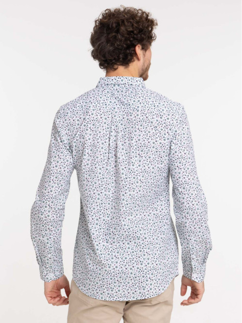 Chemise imprimée fleurie homme