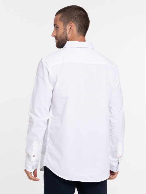 Chemise blanche 100% coton homme