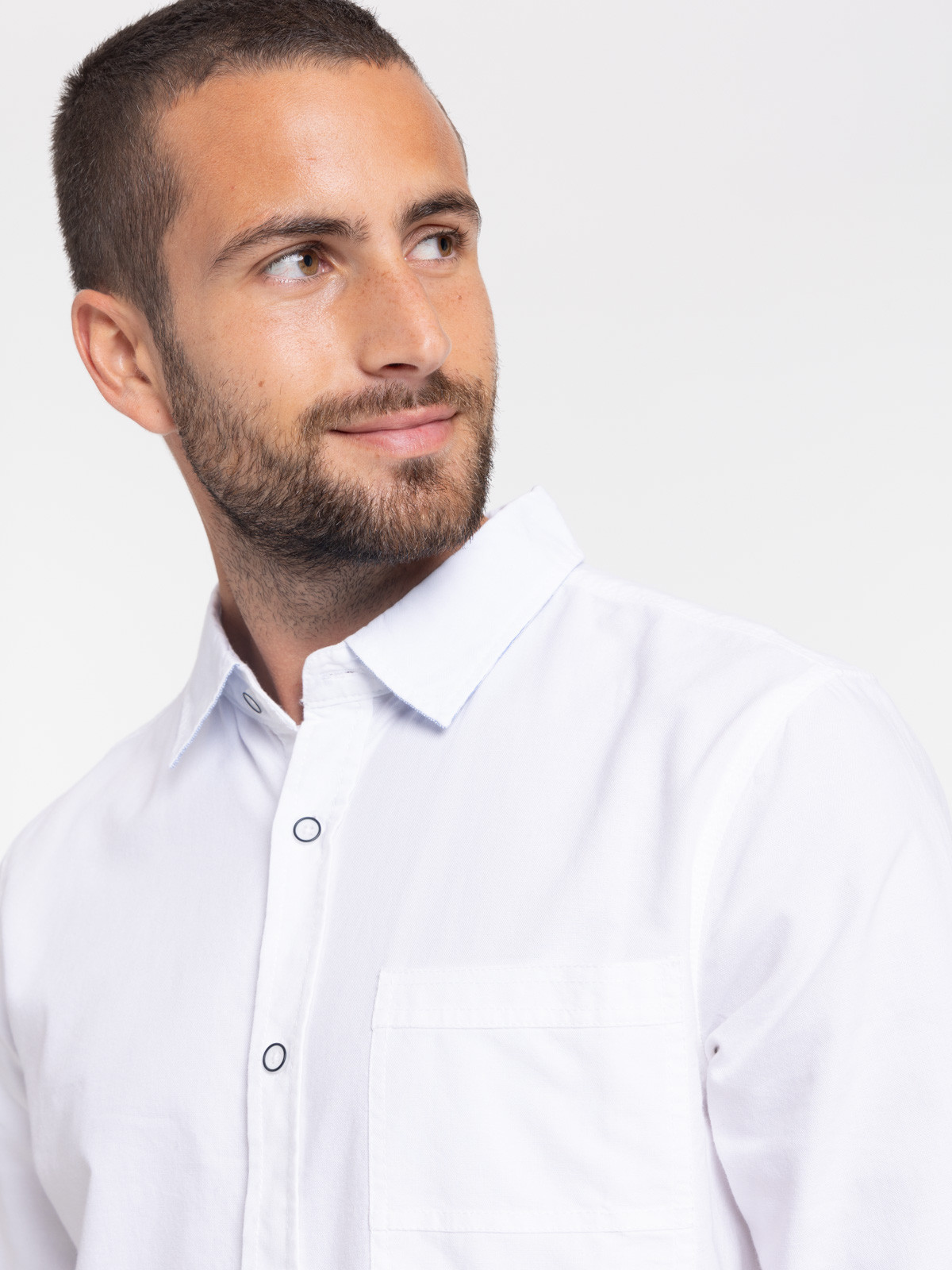 Chemise blanche 100% coton homme