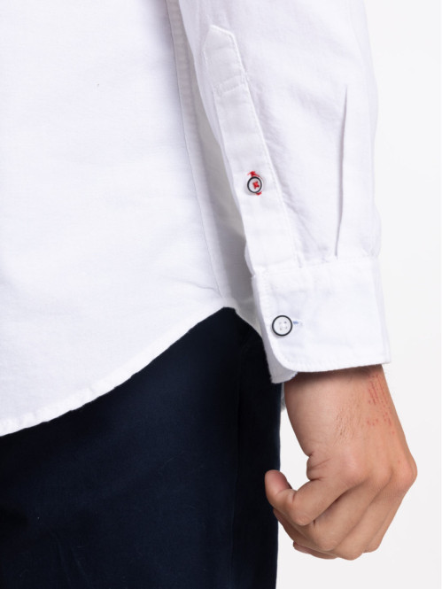 Chemise blanche 100% coton homme