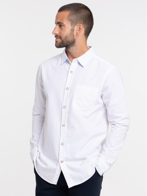 Chemise blanche 100% coton homme