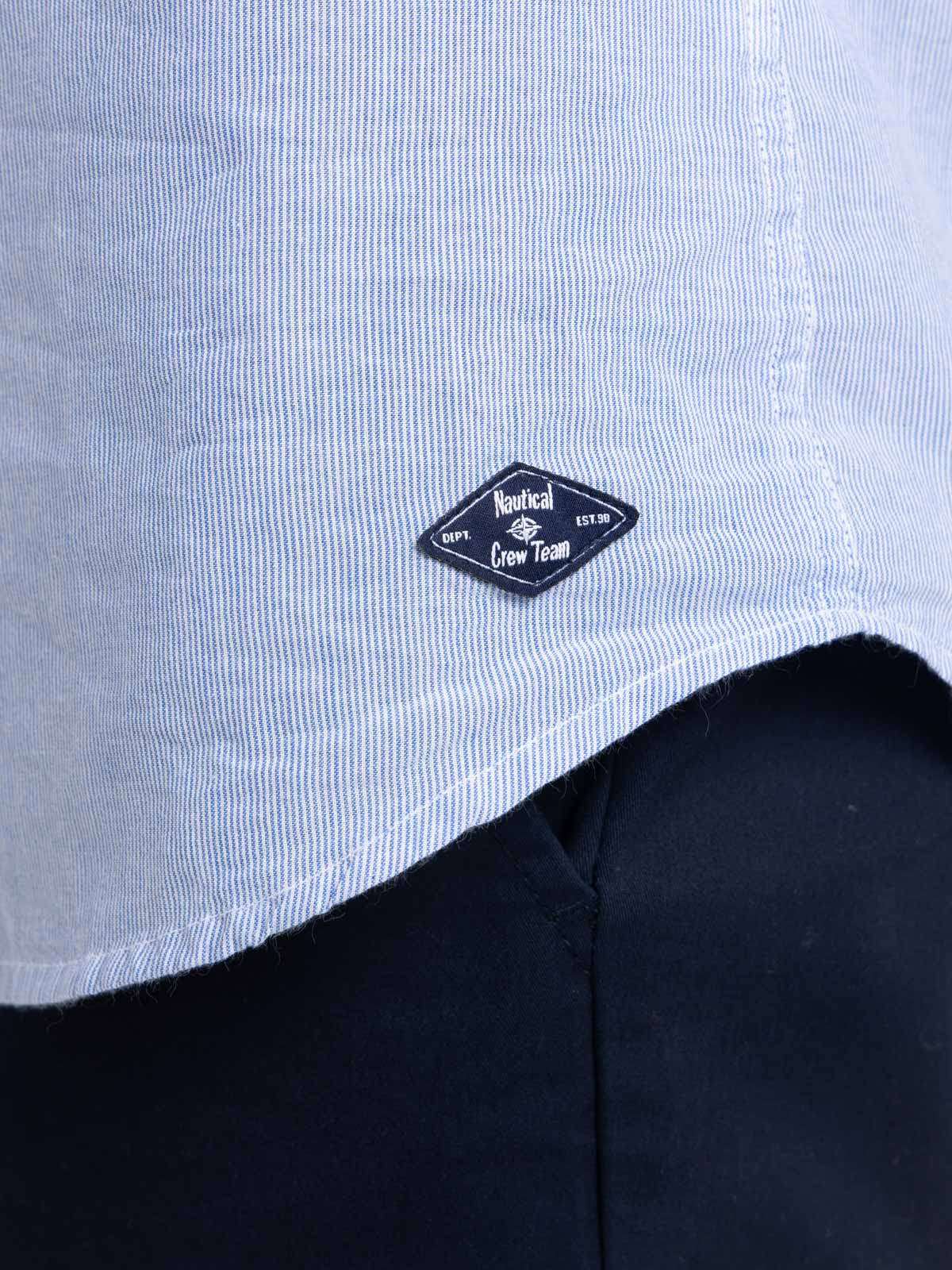 Chemise bleu amande homme