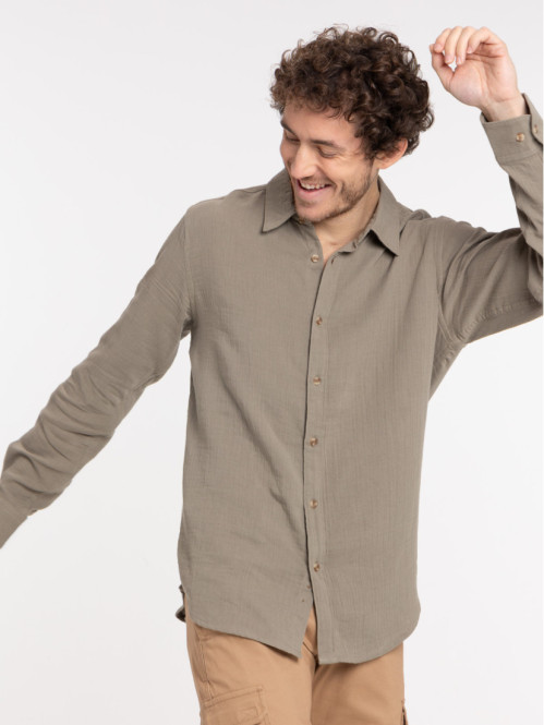 Chemise gaze de coton tilleul homme Chemise gaze de coton tilleul homme