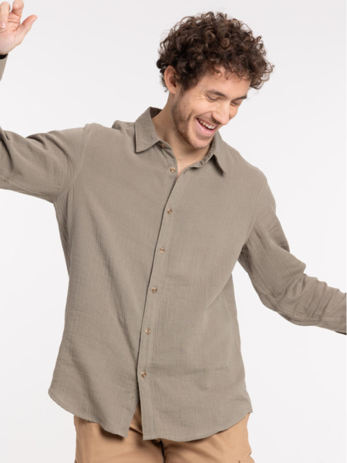 Chemise gaze de coton tilleul homme Chemise gaze de coton tilleul homme