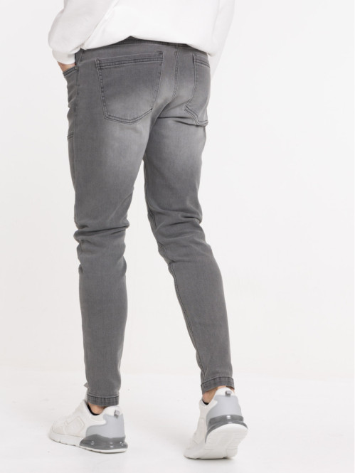Jean slim homme coloris gris