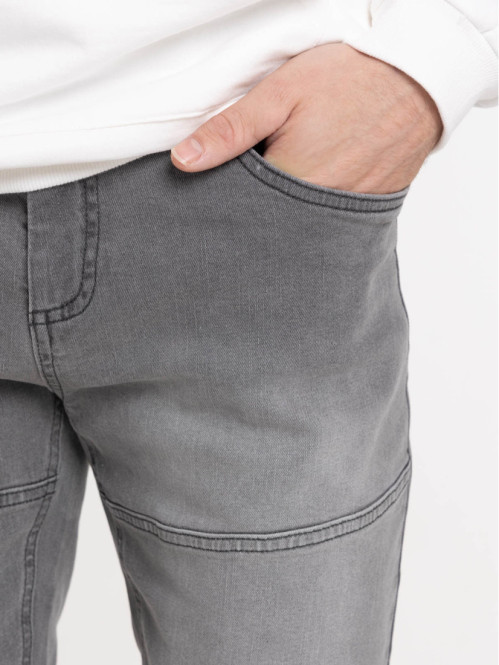 Jean slim homme coloris gris
