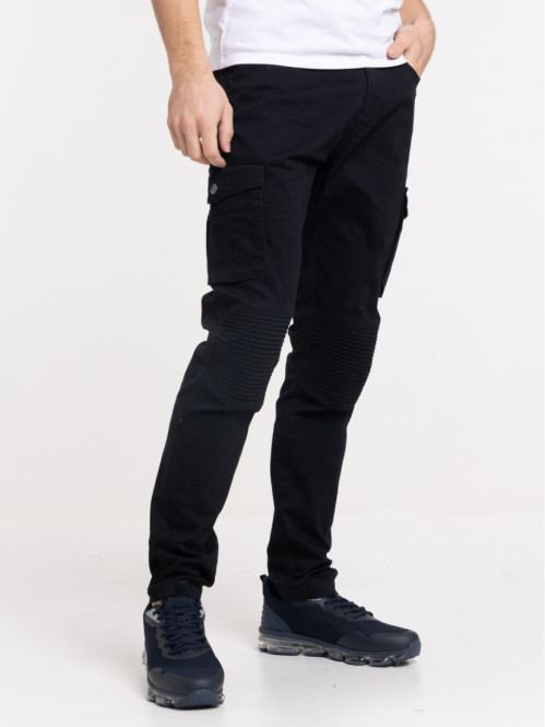 Pantalon cargo noir homme