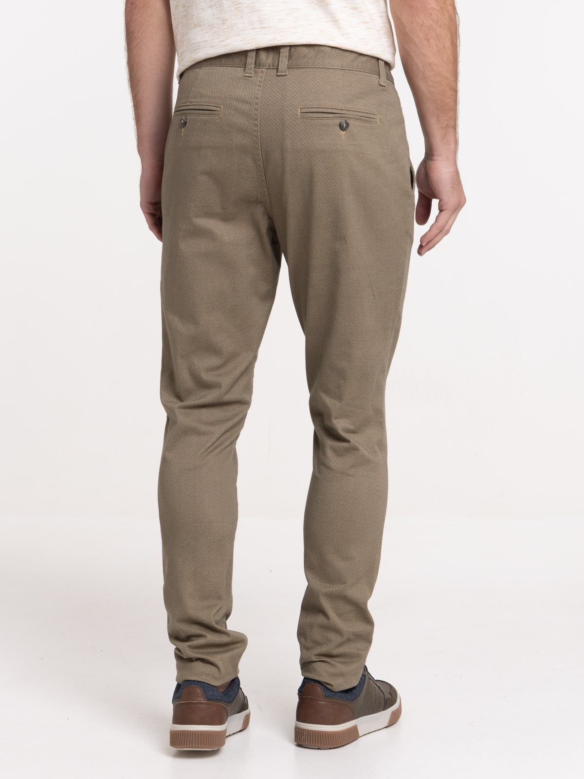 Pantalon chino coloris craie homme