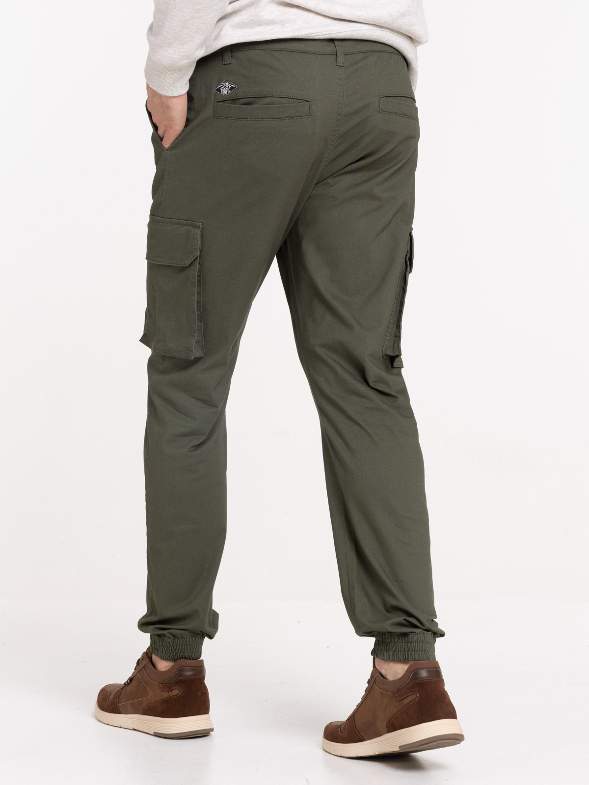 Pantalon cargo olive homme Pantalon cargo olive homme