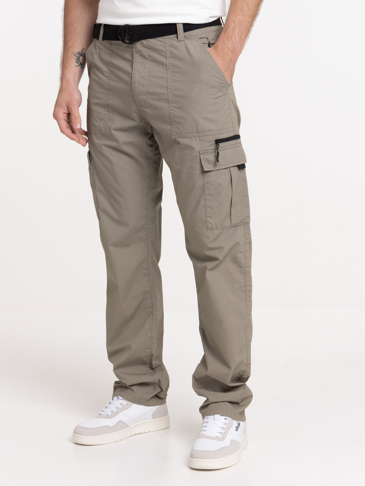 Pantalon cargo tilleul homme