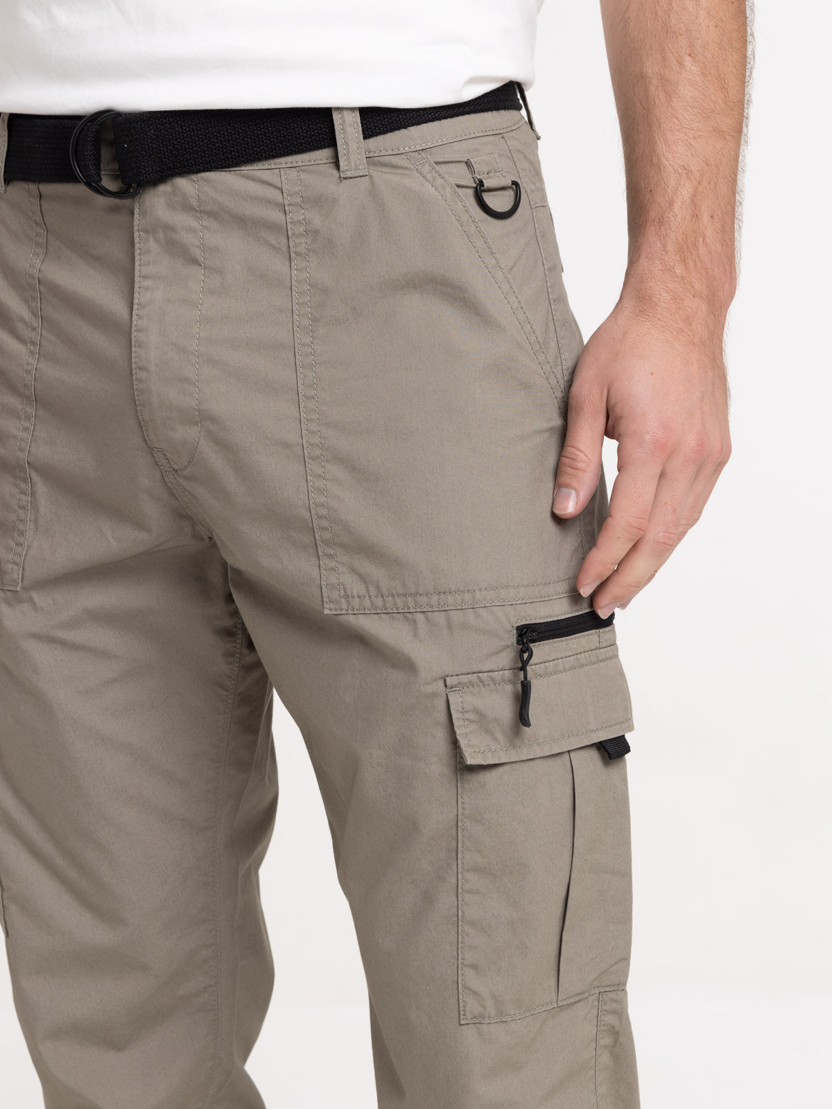 Pantalon cargo tilleul homme