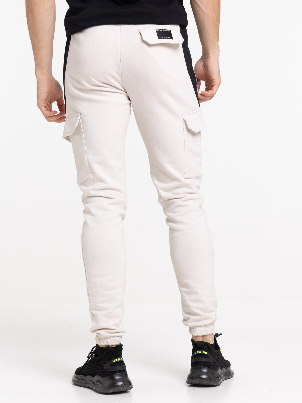 Pantalon jogging coloris craie homme Pantalon jogging coloris craie homme