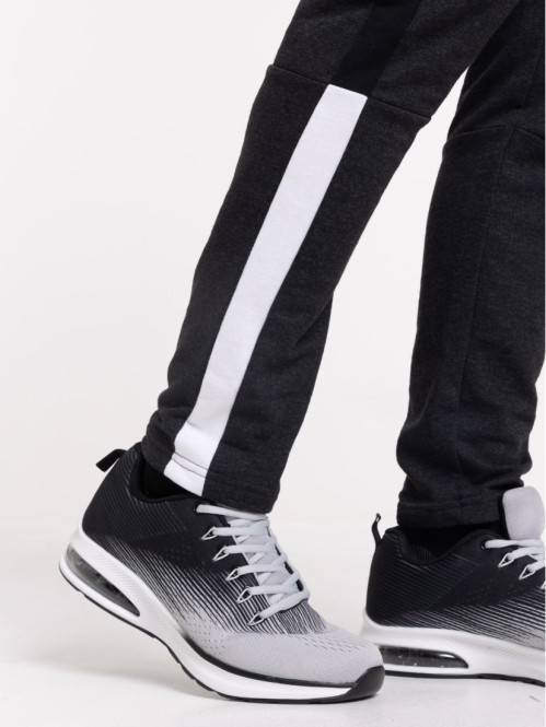 Jogging gris anthracite chiné homme