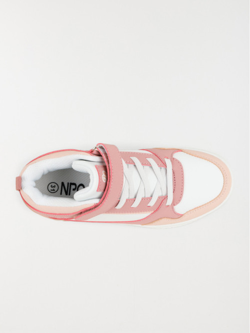Baskets montantes fille rose (31-36) Baskets montantes fille rose (31-36)