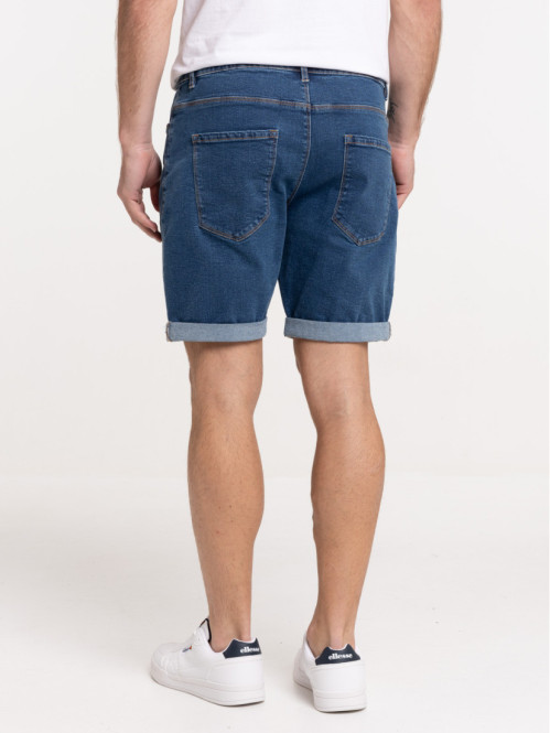 Short denim stone homme