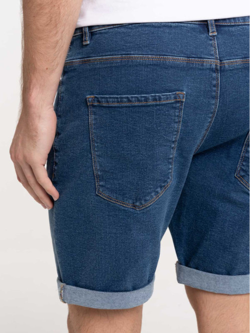 Short denim stone homme