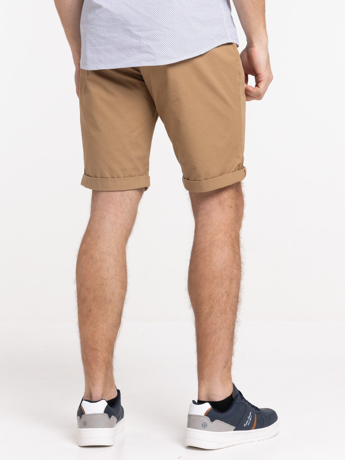 Bermuda coloris fauve homme