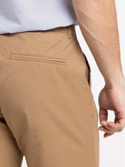 Bermuda coloris fauve homme