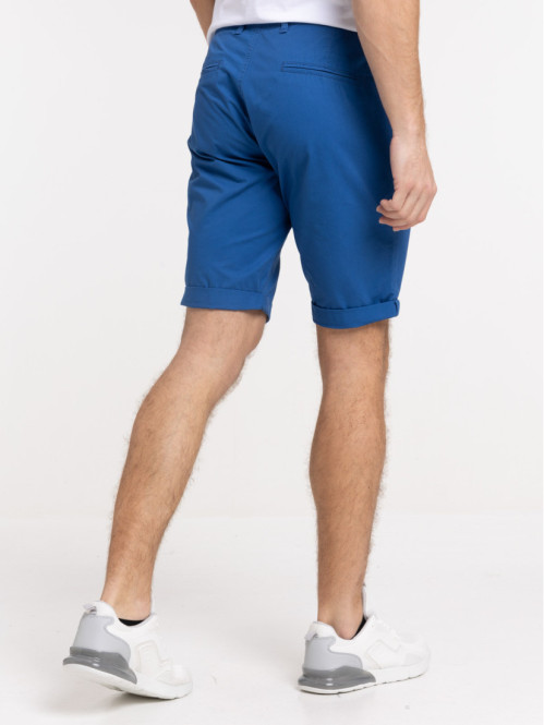 Bermuda coloris bleu franc homme