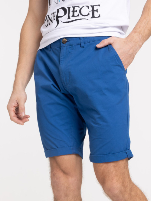 Bermuda coloris bleu franc homme
