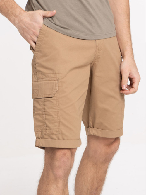 Bermuda cargo fauve homme