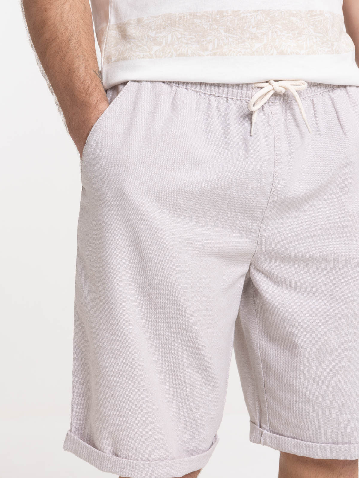 Bermuda beige grisé homme Bermuda beige grisé homme