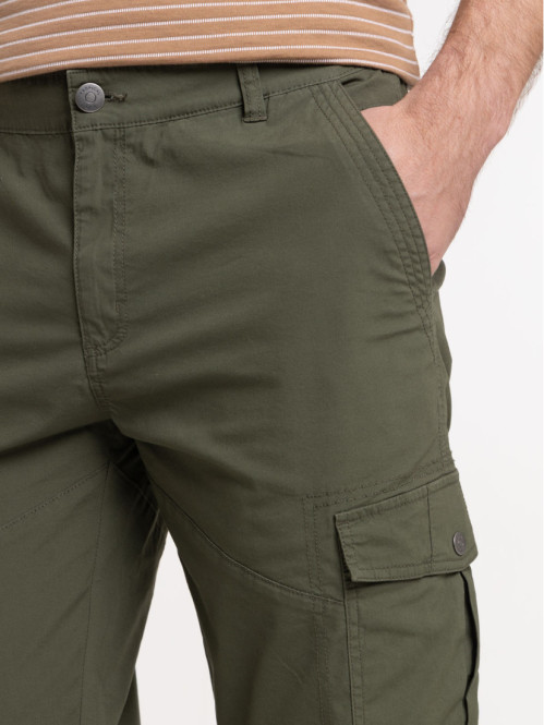 Pantacourt homme coloris olive