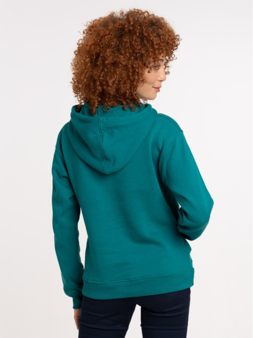 Sweat à capuche émeraude magic femme
