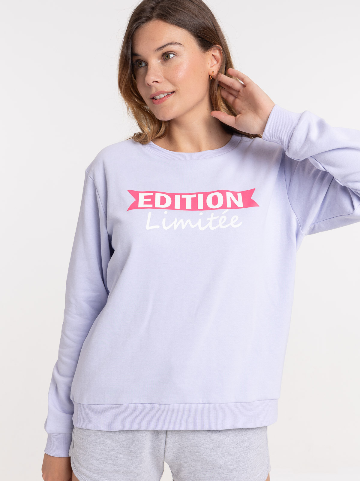 Sweat édition limitée lilas femme