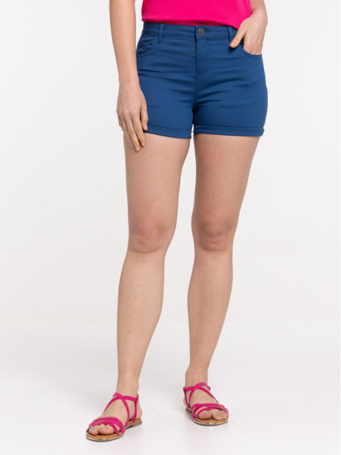 Short basique bleu foncé femme