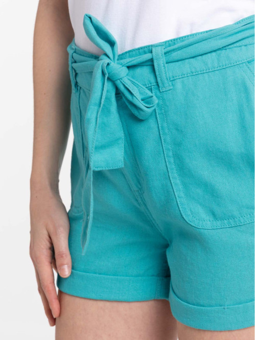 Short lin swimming blue femme